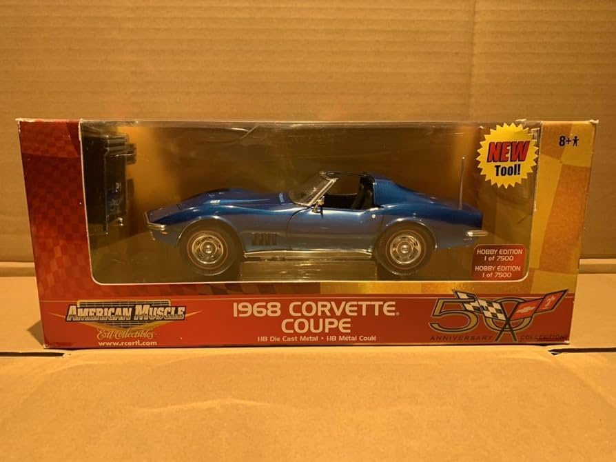 Amazon | シボレーコルベットC3 1968 1/18 ERTL 50anniversary